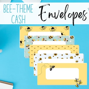 Printable Cash Envelopes Bee Theme, Dave Ramsey Inspired, Set of 5 ...