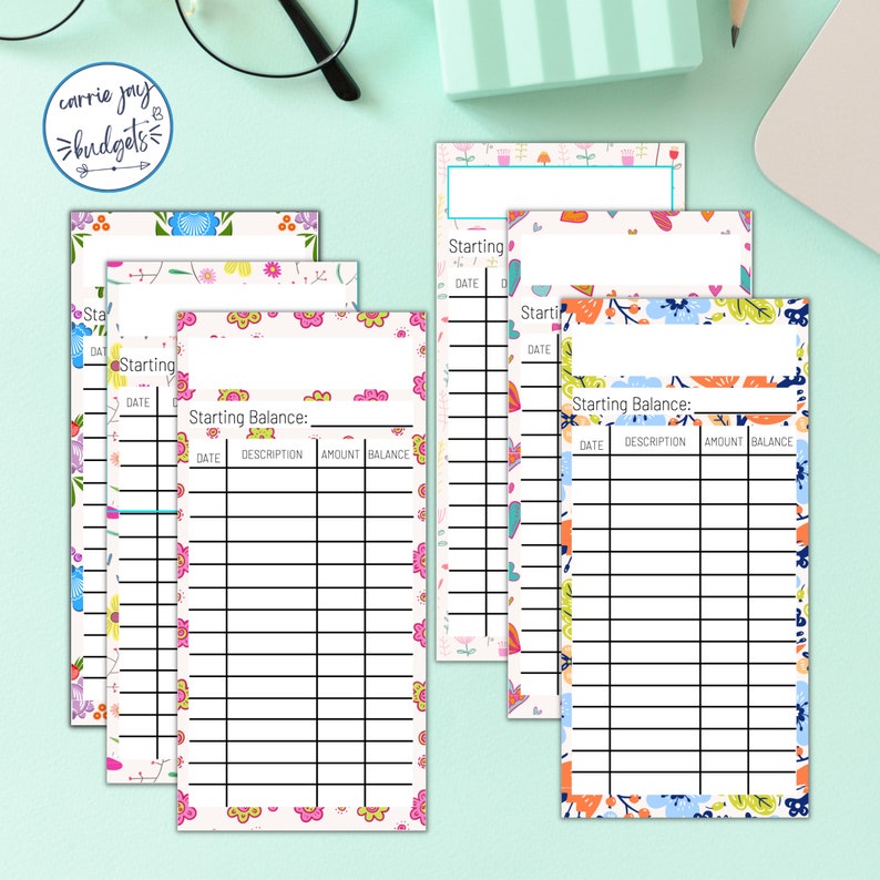 Cash Envelope Tracker Printable Cash Envelope Insert Budget | Etsy