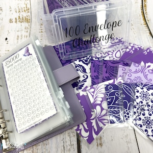 100 Envelope Challenge Box and Savings Challenge Starter Set | 10K Money Saving Challenge | 100 Envelope Challenge