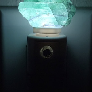 Fluorite Crystal Nightlight Rough Auto On/Off image 1