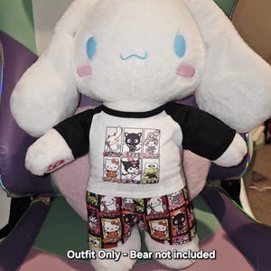 Outfit Only - Halloween Kawaii Kitty Friends PJs Sleeper Cinnamon Rolls Frog Bunny Cat Kuro Spooky Emo Goth Build Bears Custom Teddy