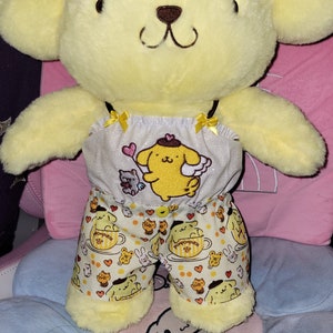 Outfit Only - Yellow Dog Puppy Pom Cinnamon Rolls Cute Kawaii Kitty  Outfit for Stuffed Animals Build Bears Custom Mocha