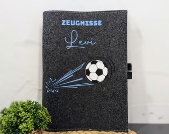 StoffJuLe certificate cover personalized “football” in different colors
