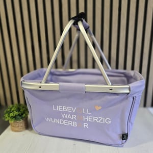 Einkaufskorb "OMA" in lila  Ideal zum Muttertag