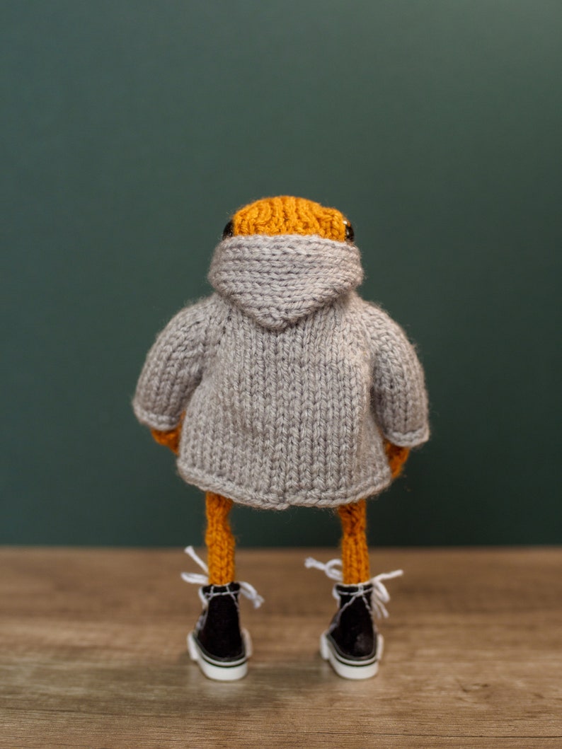 KNITTING PATTERN Frog hoodie image 6