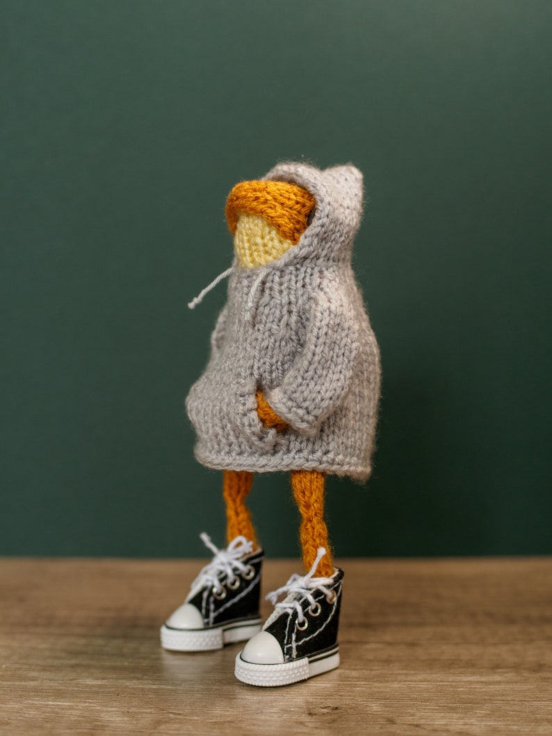 KNITTING PATTERN Frog hoodie image 5