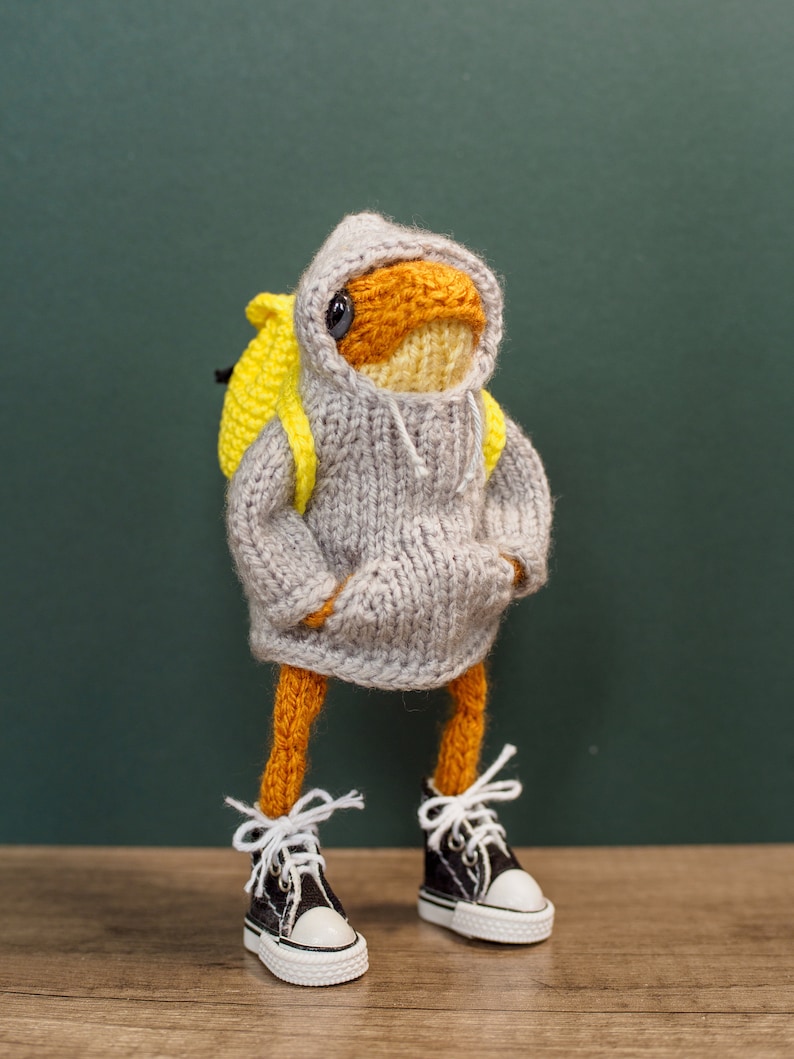 KNITTING PATTERN Frog hoodie image 7