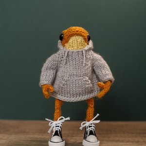 KNITTING PATTERN Frog hoodie image 3