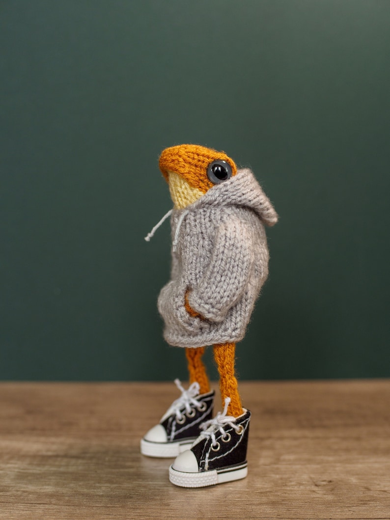 KNITTING PATTERN Frog hoodie image 1