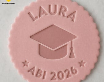 Personalized cookie stamp for graduation 2026 with name | High school graduation cookie stamp | Personalized fondant stamp | Graduation cookies | Graduation gift