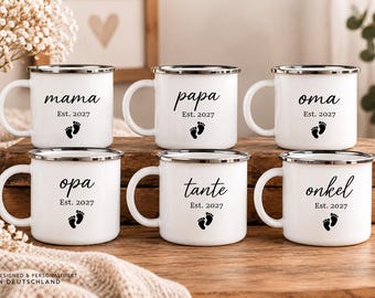 Personalized Pregnancy Announcement Family Mug | Baby News Gift | Mom, Dad, Grandma, Grandpa, Aunt, Uncle