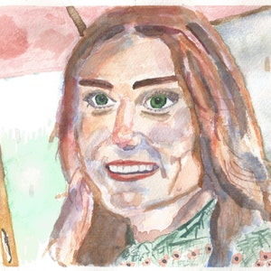 Duchess of Cambridge Watercolour and Gouache Giclée Print