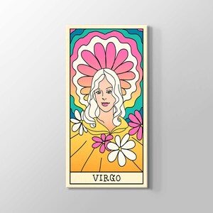 Virgo Zodiac Spiritual Painting Astrology Wall Art Home Decor High Quality Canvas Painting Home Office Decor Gift Virgo Birthday Gift