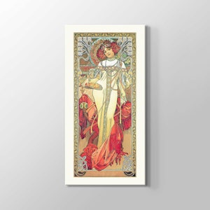 Art Alphonse Marie Mucha&quot;Automne&quot; L&#39;Automne Wall Art Home Decoration Famous Painting High Quality Print On Canvas Home Office Decor Gift