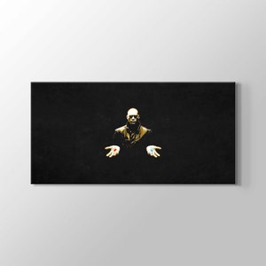 Matrix Morpheus Red Pill or Blue Pill Print on Canvas Wall Art Painting Movie Poster Prints Home Game Room Decor Gamer Gift