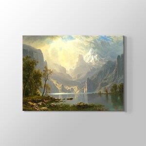 Albert Bierstadt ''In the Sierras'' Wall Art Famous Painting Masterwork Fine Art Home Decoration High Quality Print On Canvas LandscapeDecor
