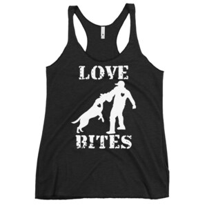 Belgian Malinois Tank Top, Dog Sports, Love Bites Design