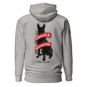 Belgian Malinois Hoodie, Dog Sports Sweatshirt, Malinois Mom Dad Gift, Gift for K9 Handler