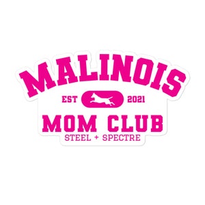 Malinois Mom sticker, maligator decal, working dog sticker, maligator mom, belgian malinois sticker, dog mom git, dog gift for dog mom