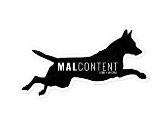 Belgian Malinois Sticker, k9 handler gift, dog trainer gift, dog trainer stickers, working dog sticker, belgium malinois decal