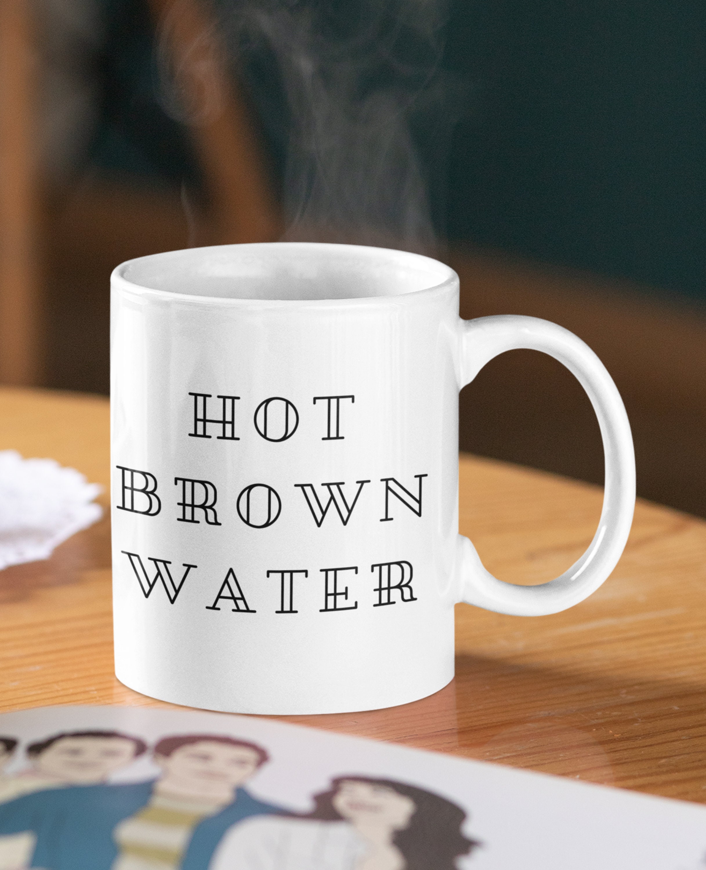 CHOORO Ted Lasso Inspired Gift Funny Lasso TV Show Fans Gift Hot Brown Water Keychain
