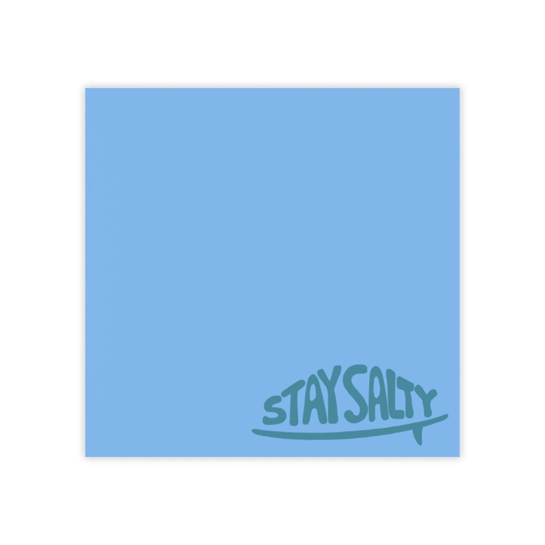 Stay Salty Surf Post-it Note Pads | Beachy Sticky Notes - Etsy