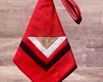 Santa Claus Hanger Handmade from quilt block