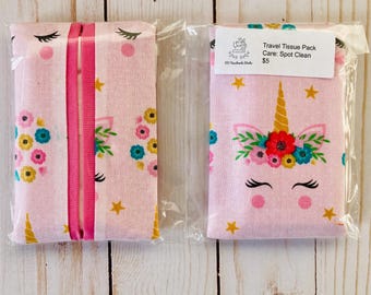Travel Tissue Holder Handmade Cotton Kleenex case