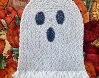 Rustic Ghost Coasters – Handmade Rope Halloween Decor