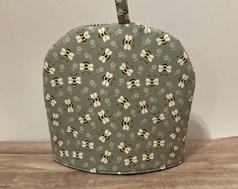 Insulated Tea Cozy, Bumble Bee or Damask Print, Housewarming Gift
