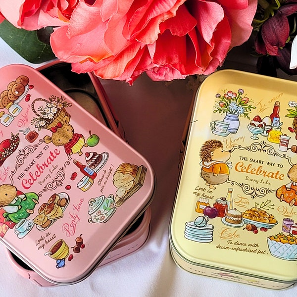 Storage tin Tin gift box, Cosmetic Storage, Jewelry Storage Box, Kid Gift, Metal Container, Candy boxes,  Accessories Tin, lollies box