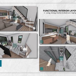 3x6m Tiny House Plan | 2-story Compact Home Design | 1 Bedroom, 1 ...