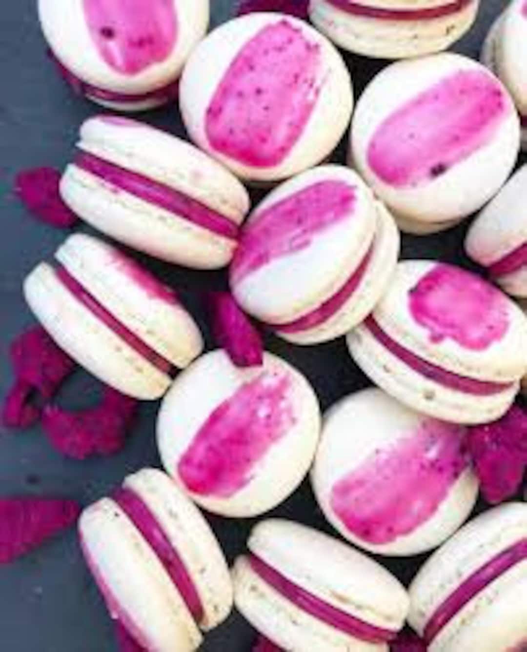 Dragon Fruit Macaroons - Etsy