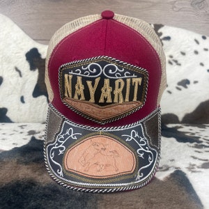 Chapeau De Cow-boy (gorra Charra) Mogote Nayarit - Taille Ajustable, Polyester - Fait Main Au Mexique