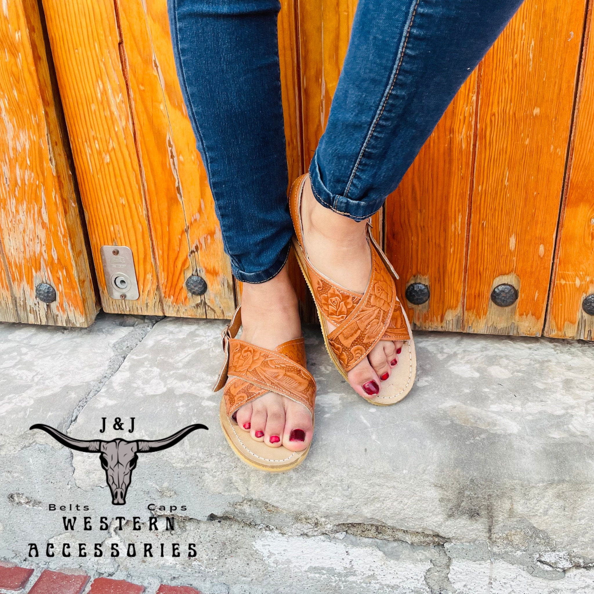 Huaraches Cruzados Mexican Tan Leather Sandals Etsy Ireland