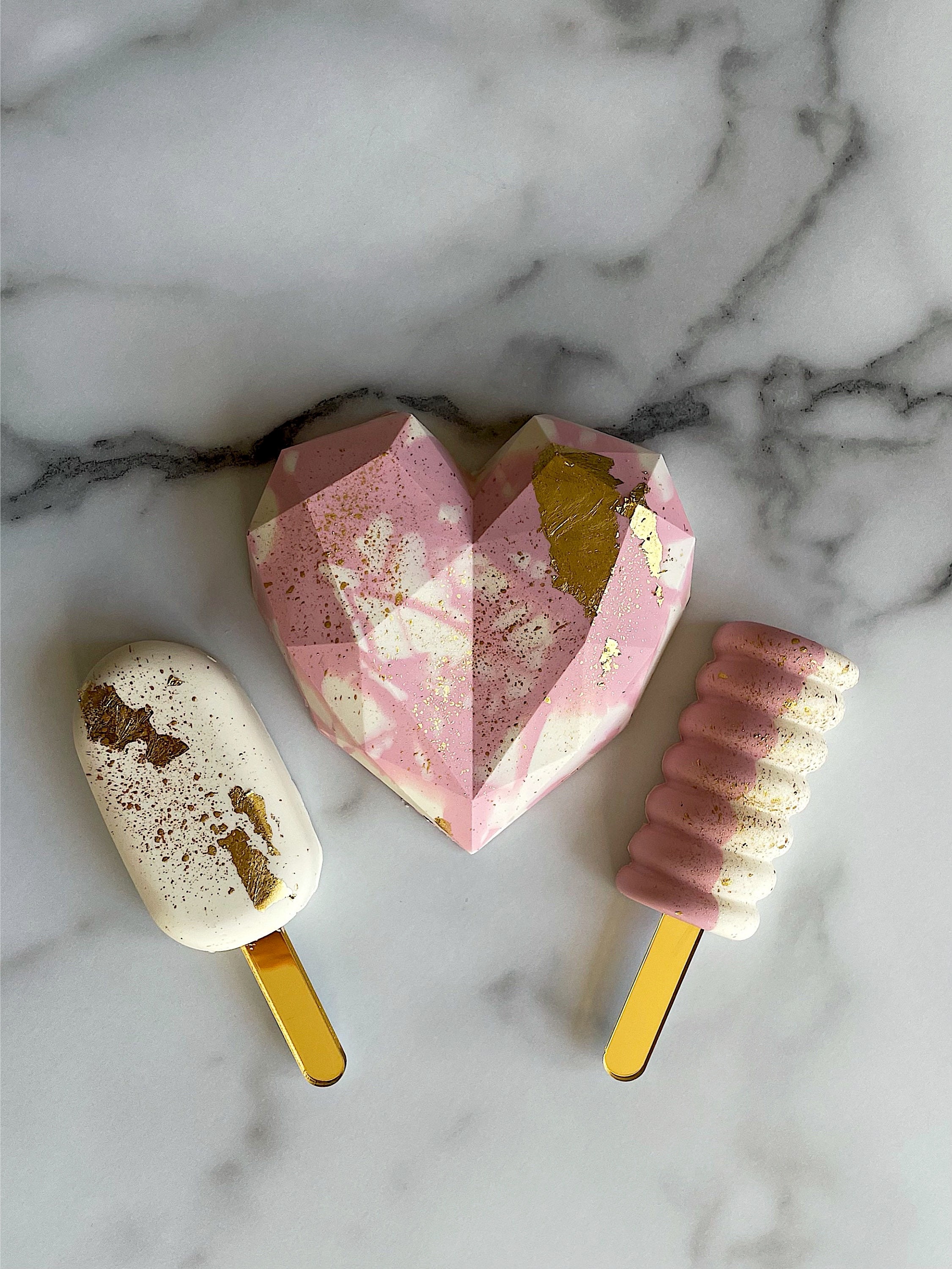 Luxury Cakesicles/geo Hearts/sugar Cookies Sweet Treat Box Etsy UK