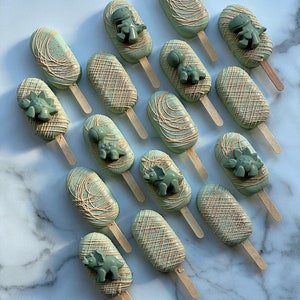 Luksusowe Dinozaury Party upominki Cakesicles/cake pops! Cena za sztukę!
