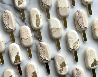 Cadeaux de mariage/fête/anniversaire de luxe Cakesicles/Cake pops personnalisés pour toute occasion (bâtons acryliques sont inclus) ! LE PRIX est par article !!