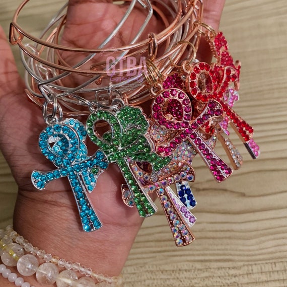 Ankh charm bracelet deals
