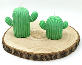 Cactus Candle / Soy Wax Candle / Pillar Candle / Geometric Candle / Object Candle / Handmade Candle / Cute Deco