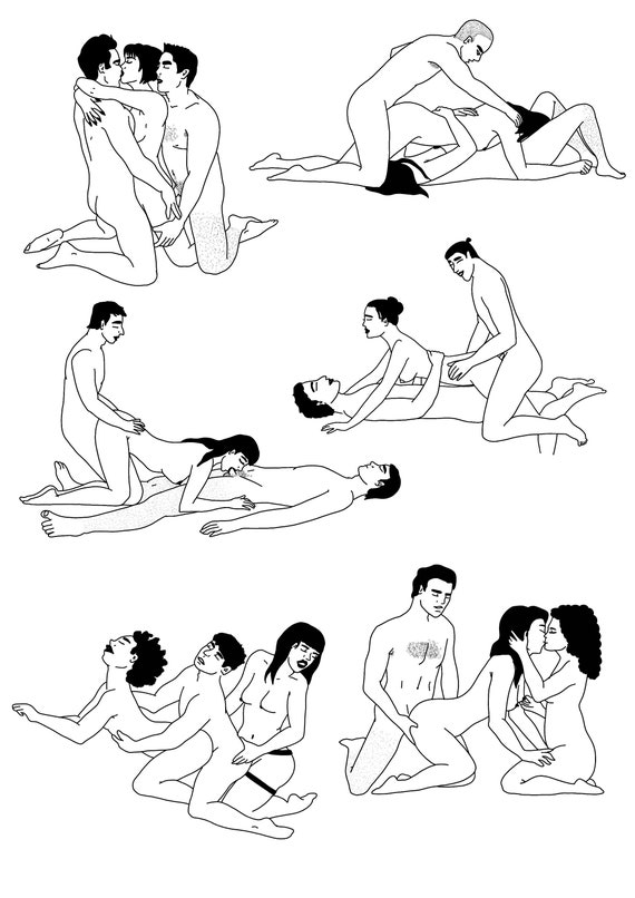570px x 806px - Sex Positive Threesome Positions Handmade Stickers adult - Etsy Israel