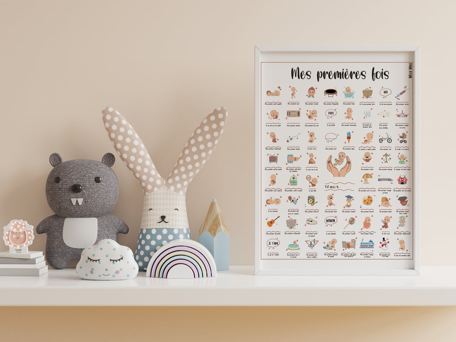 Affiche Mes premières fois à personnaliser enfant/bébé - Etsy France
