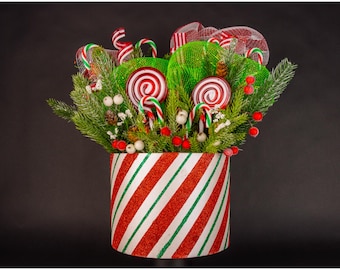 Pièce maîtresse sur le thème des bonbons de Noël