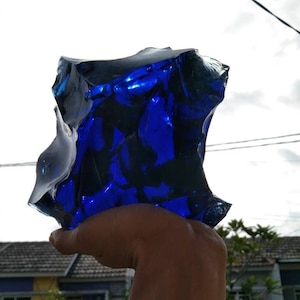 3725 gr of rough andara crytal blue sea electric monatomic for meditation