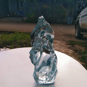 1117 gram of rough andara crystals monatomic gray