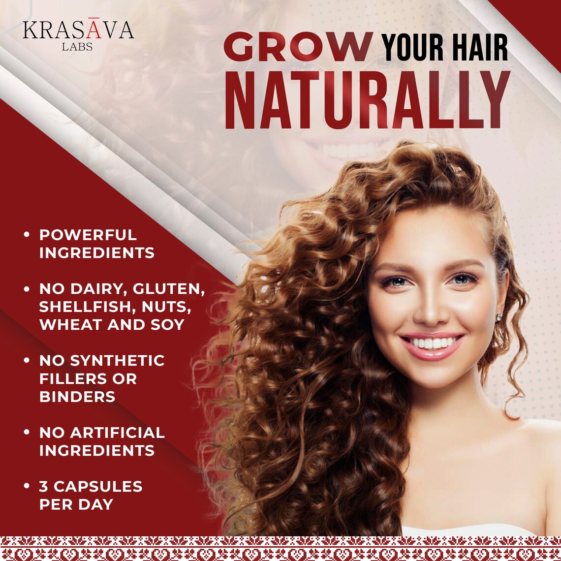 Hair Growth Vitamins Supports Hair Loss Supplement With Etsy