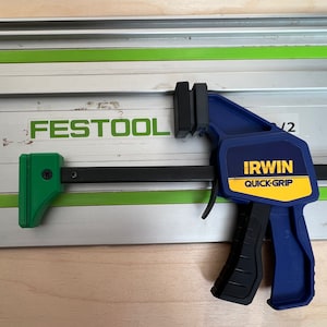 Festool Track Adapter Pieces for 2 Irwin Quick-Grips - Does not include clamps.