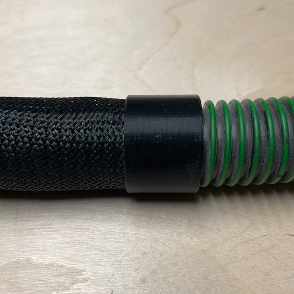 Plastic Nut to Terminate the Braided Sleeve over Festool 27mm Hose