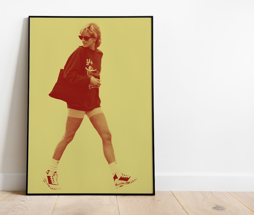 Poster Rétro Sur Toile Représentant La Princesse Diana - Décoration