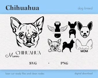 Chihuahua Ear Outline - Etsy